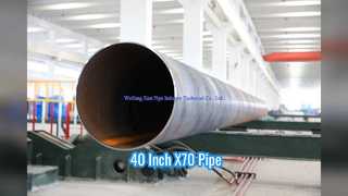 40 Inch X70 SAWH Pipe 20mm Thick